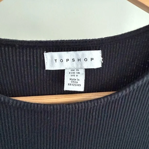 Topshop Ribbed Tee Dress - Picture 6 of 11